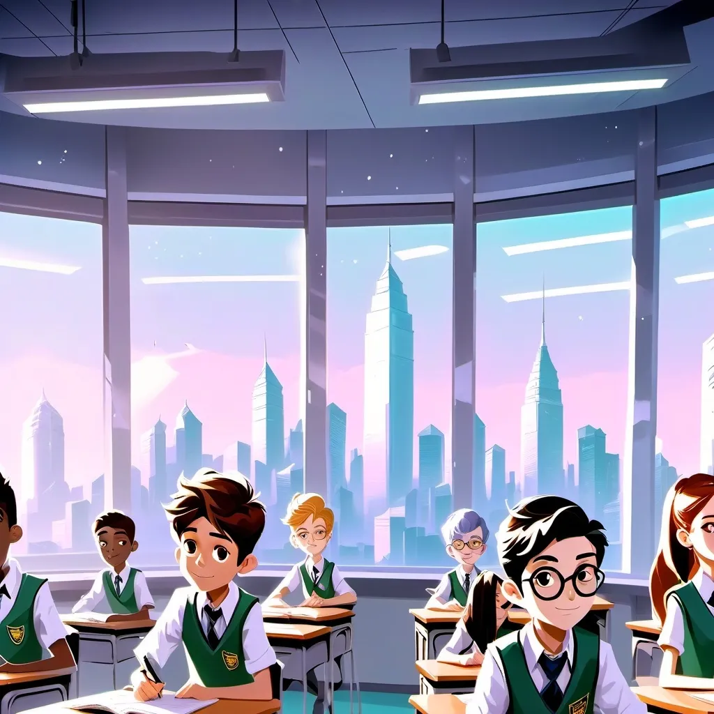 chat with ai character: hero school
