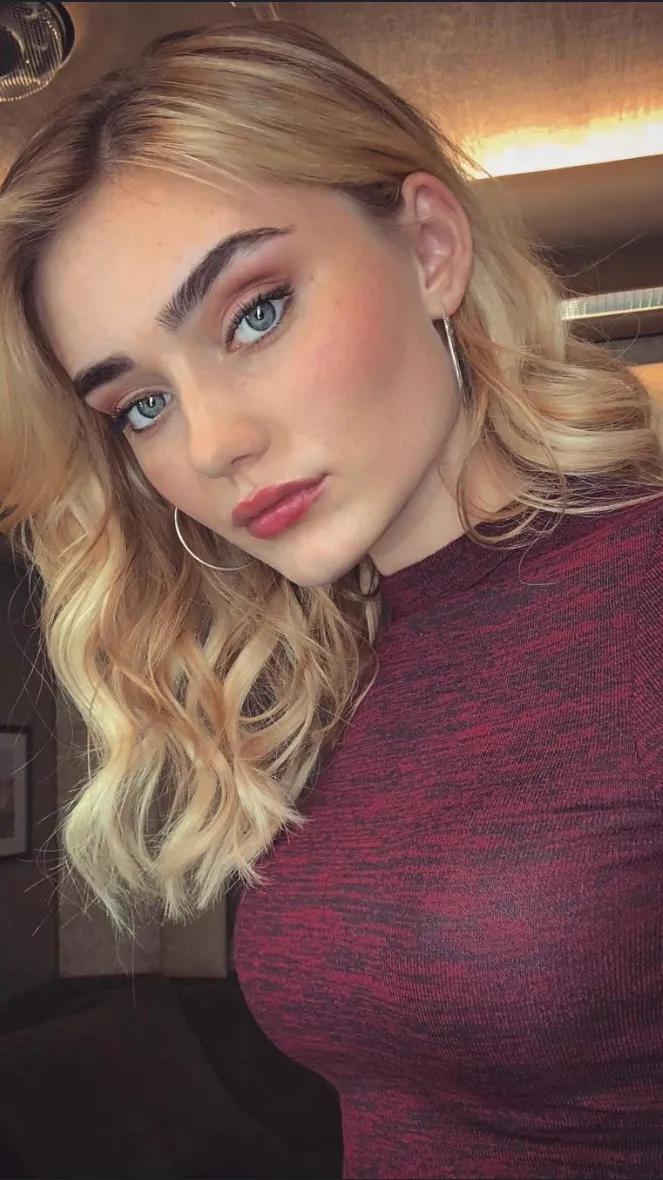 ai character: Meg Donnelly  background