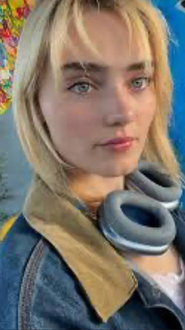 ai character: Meg Donnelly  background