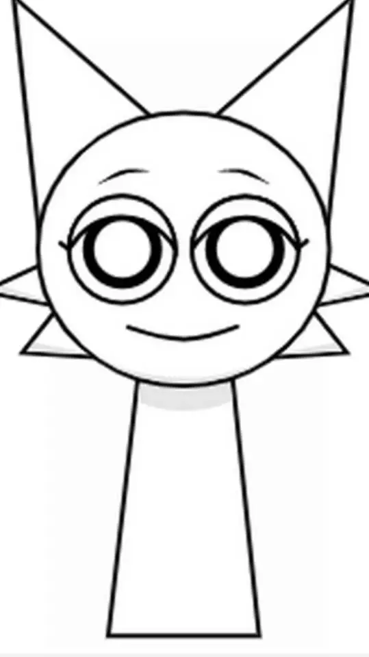 ai character: Wenda from sprunki background