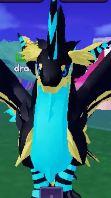 ai character: lava dragon background