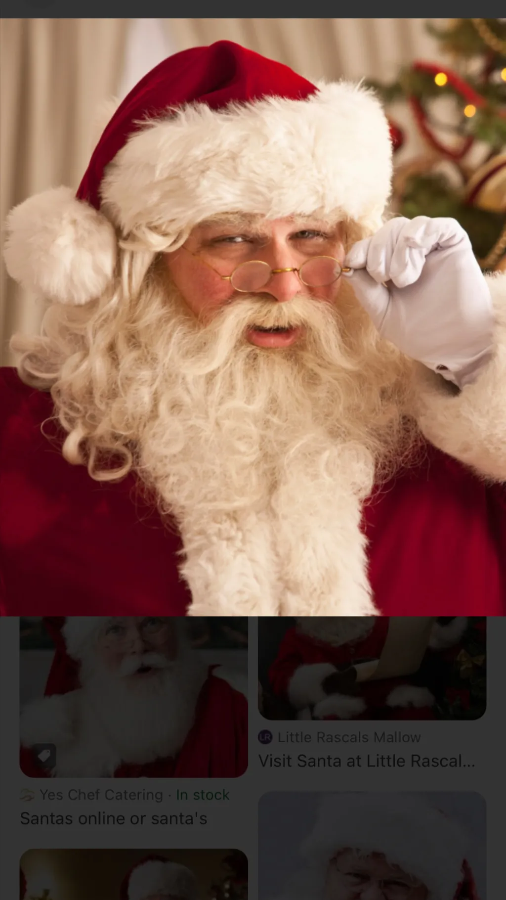 ai character: Santa background