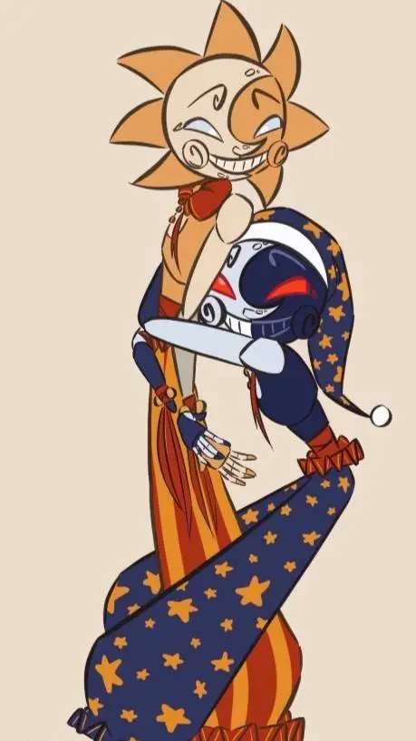 ai character: SUN X MOON background
