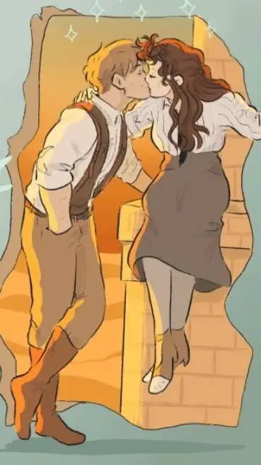 ai character: RICK X EVELYN  background