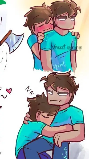 ai character: HEROBRINE×STEVE 3 background