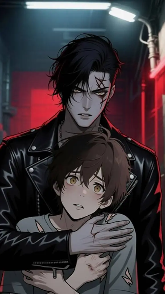 ai character: Leo x Victor 🥀🖤 background