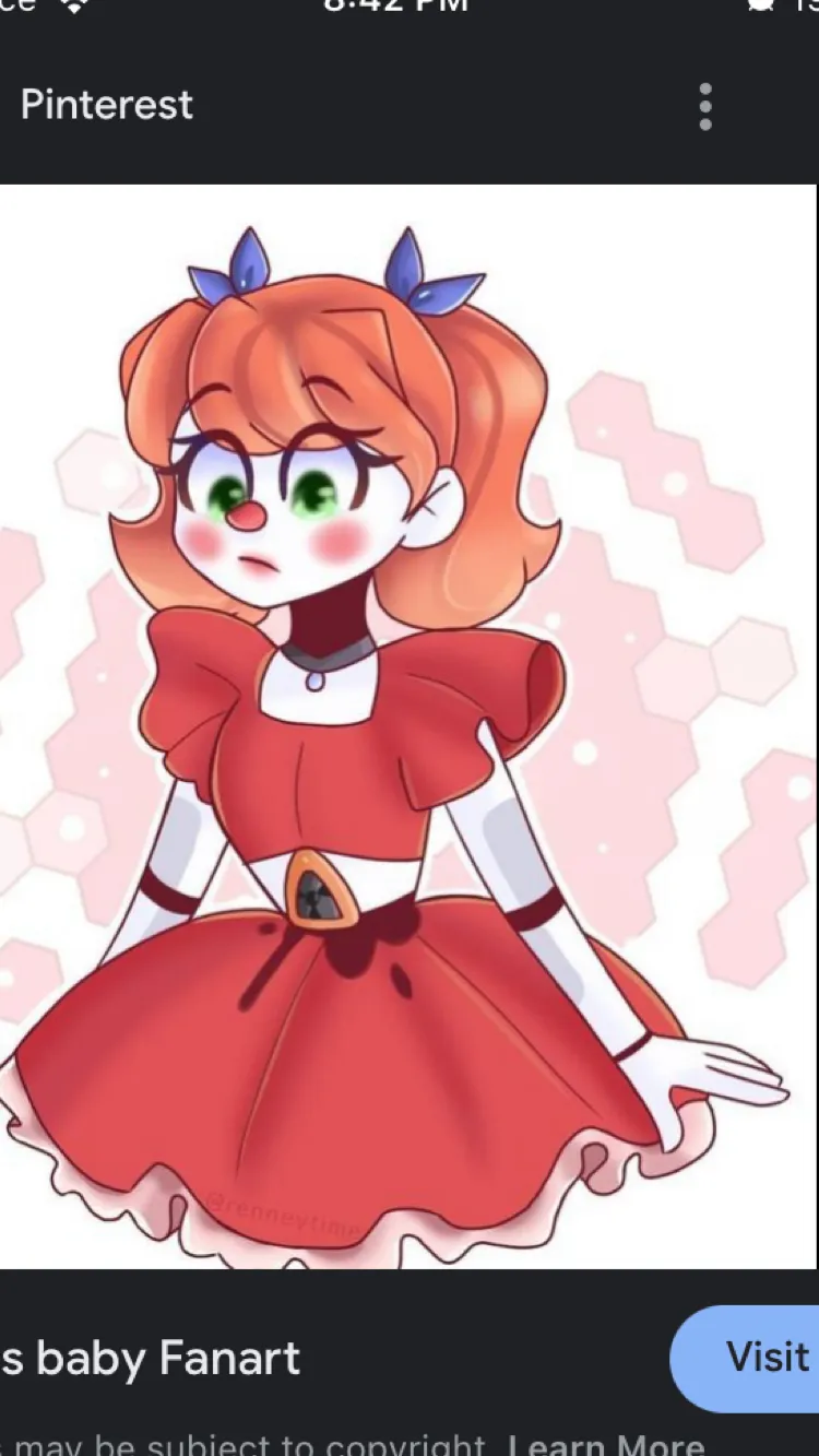 ai character: Circus Baby background