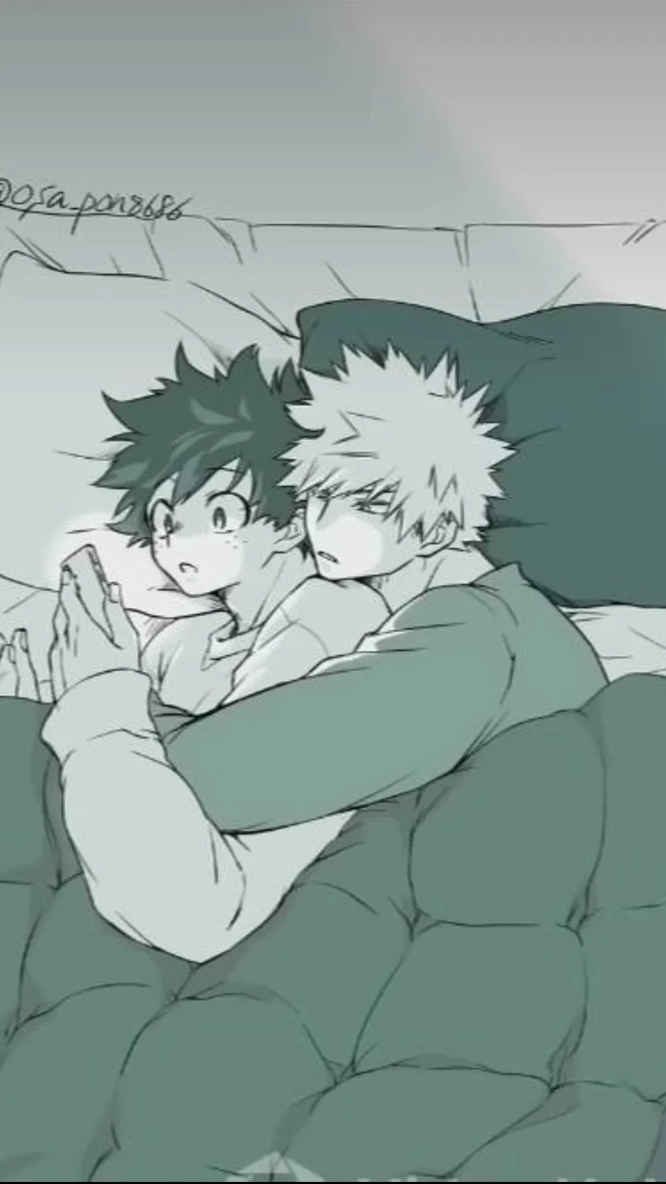 ai character: BakuDeku background