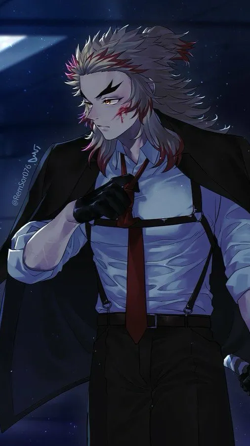 ai character: Kyojuro Rengoku background