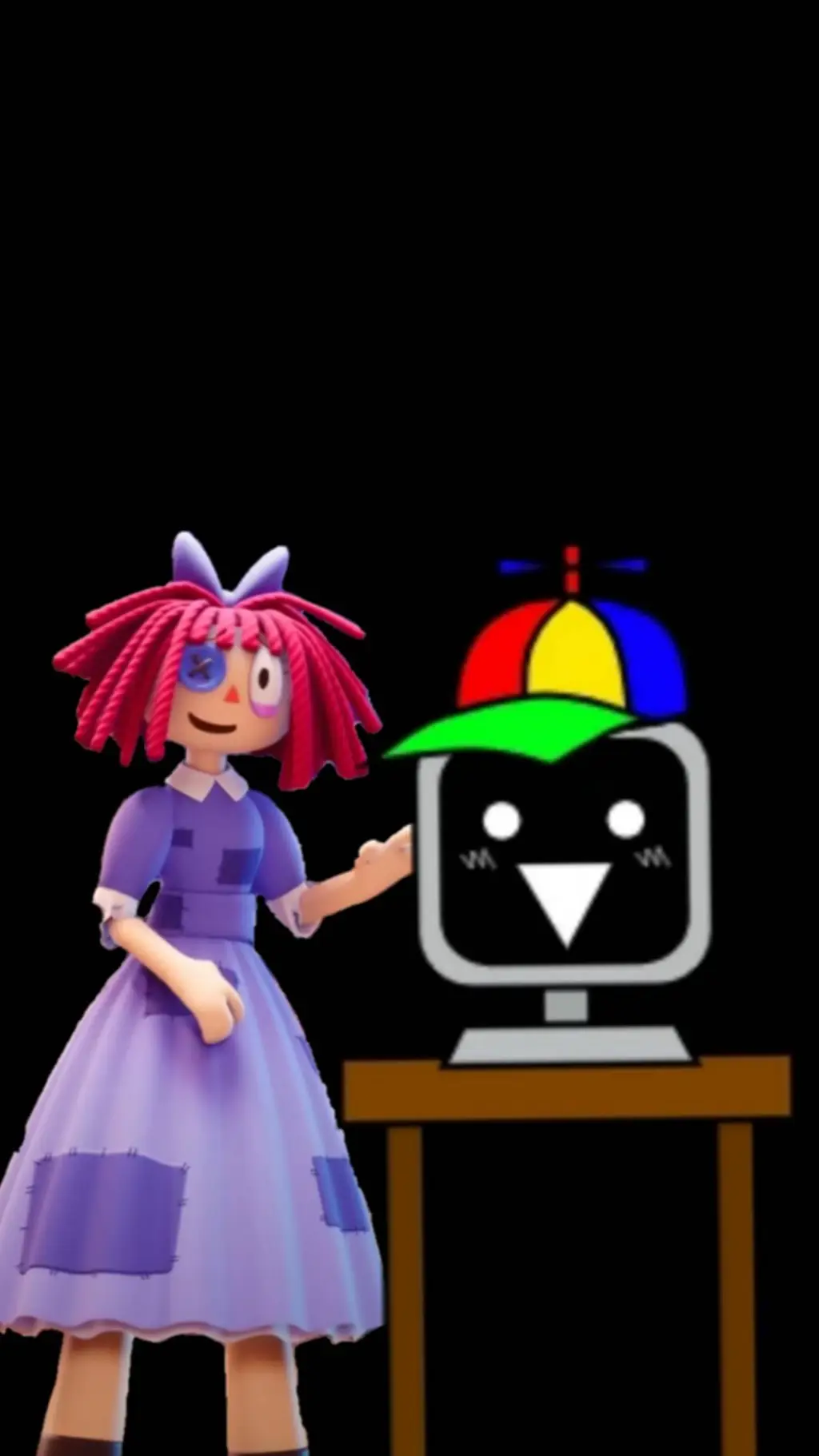ai character: sprunki x tadc background