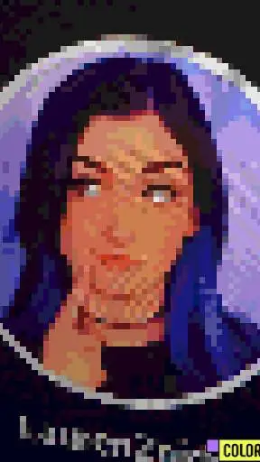 ai character: Laurenzside  background