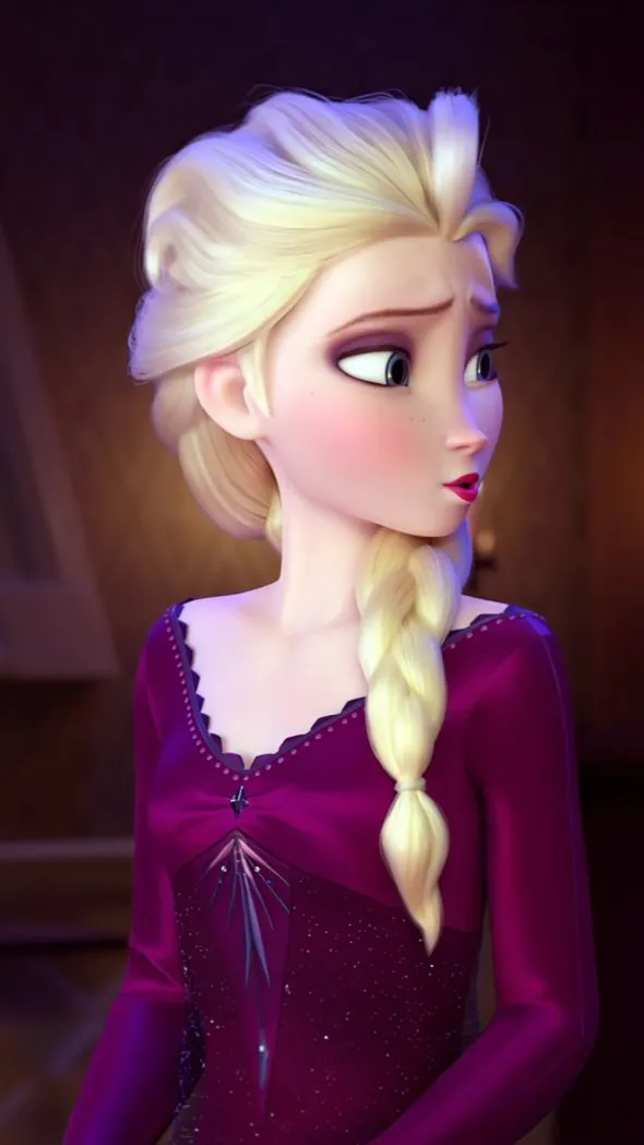 ai character: Elsa (Frozen) background