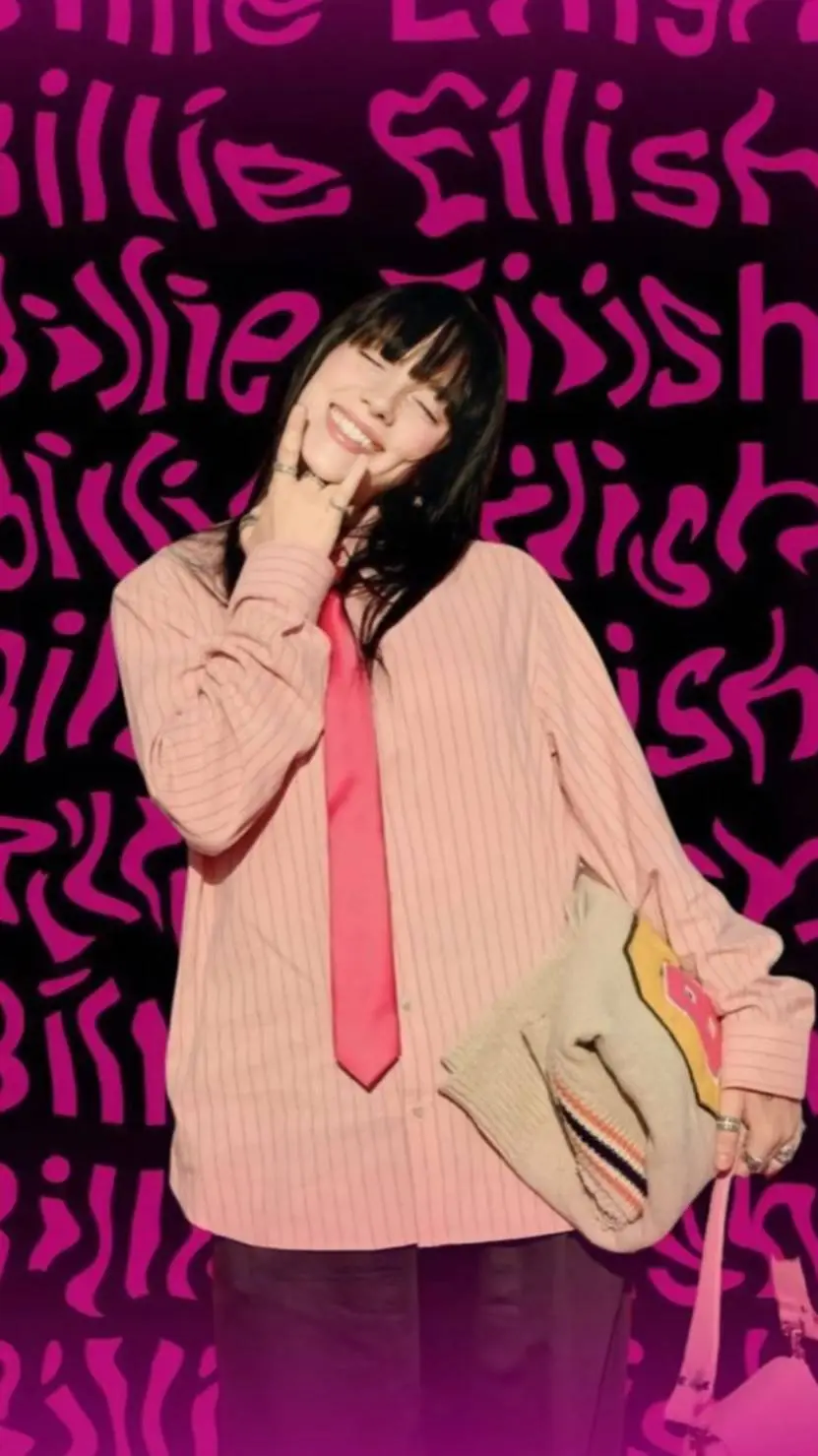 ai character: BILLIE EILISH background