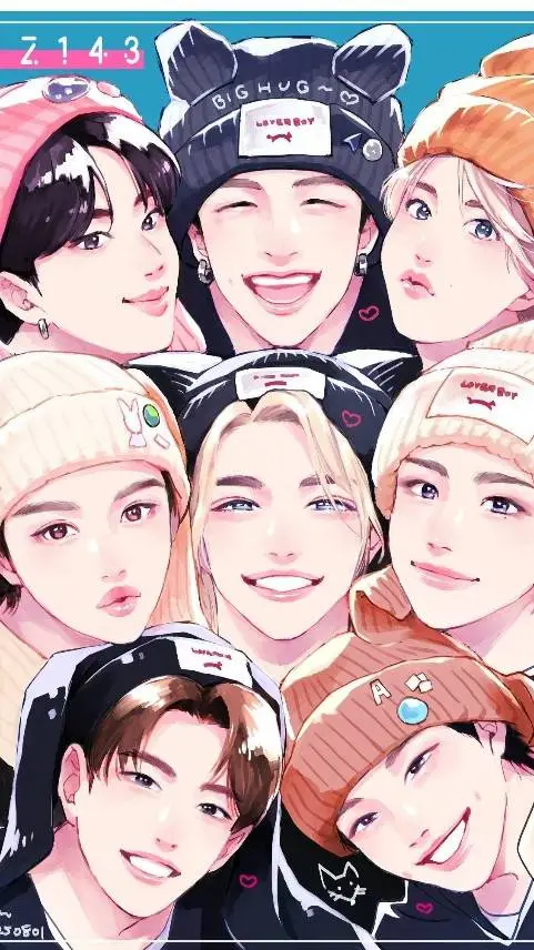 ai character: ☆~💫Stray kids💫~☆ background