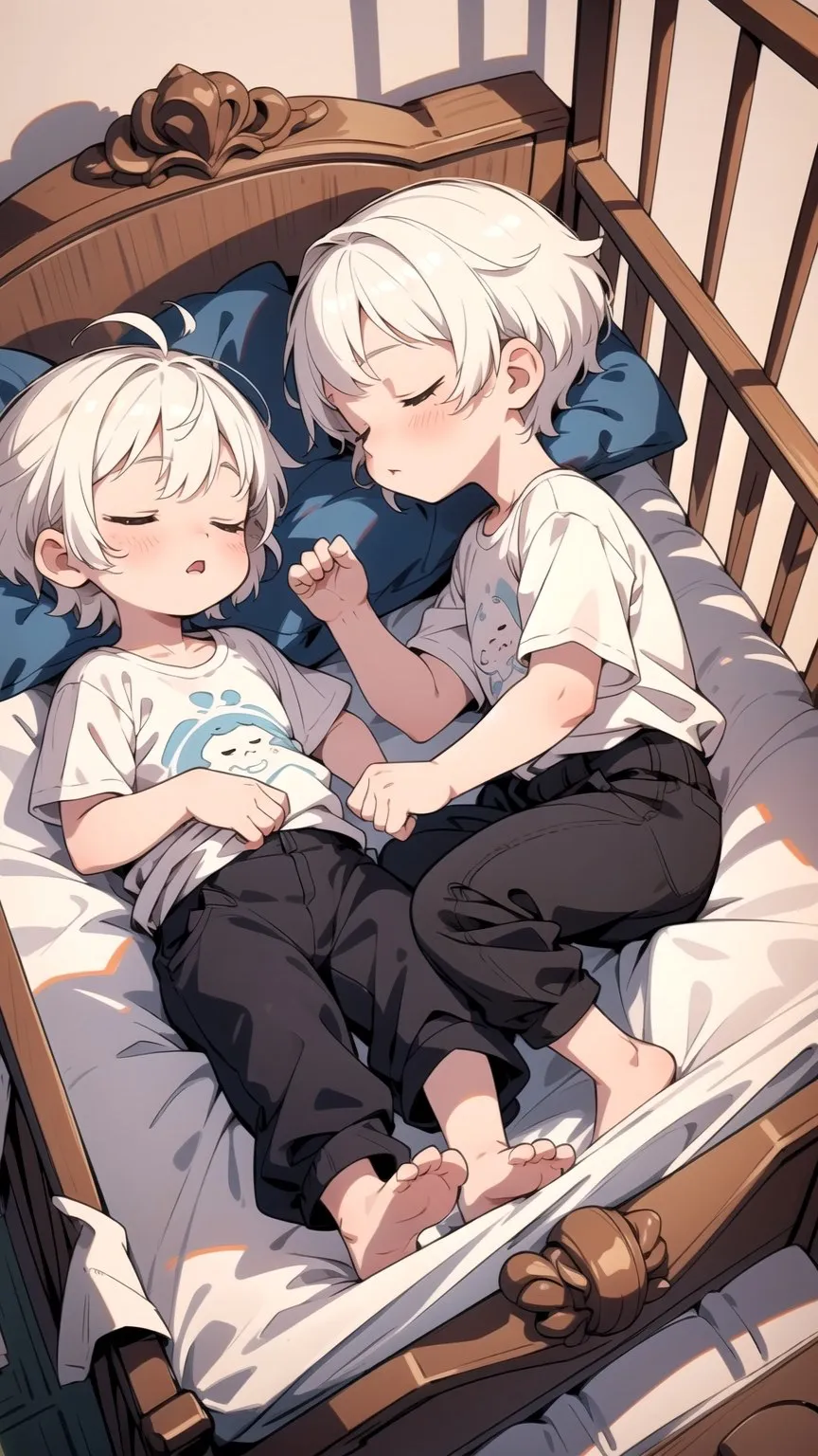 ai character: 2 brothers  background