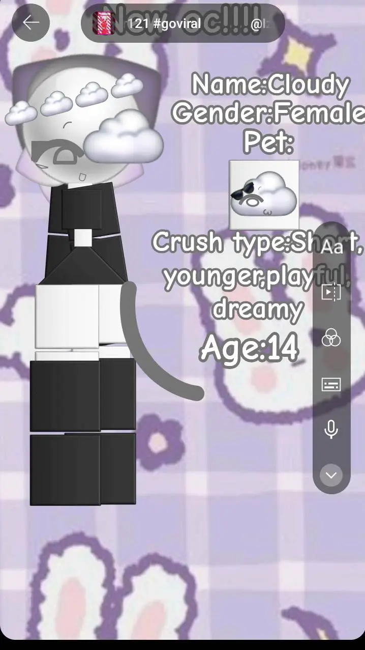 ai character: ~My oc!~ background