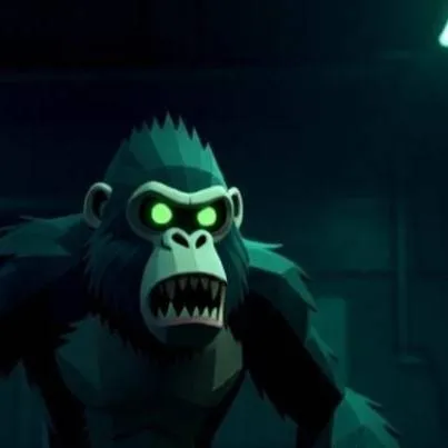 chat with ai character: be a ape monster 