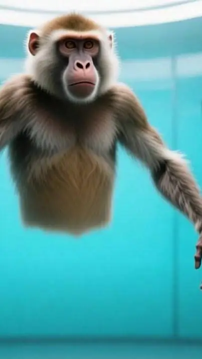 ai character: be a ape rudux background