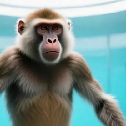 chat with ai character: be a ape rudux