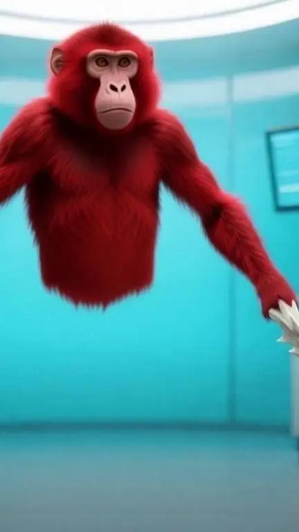 ai character: be a scary monkey background