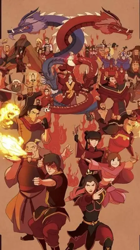 ai character: Fire Nation background
