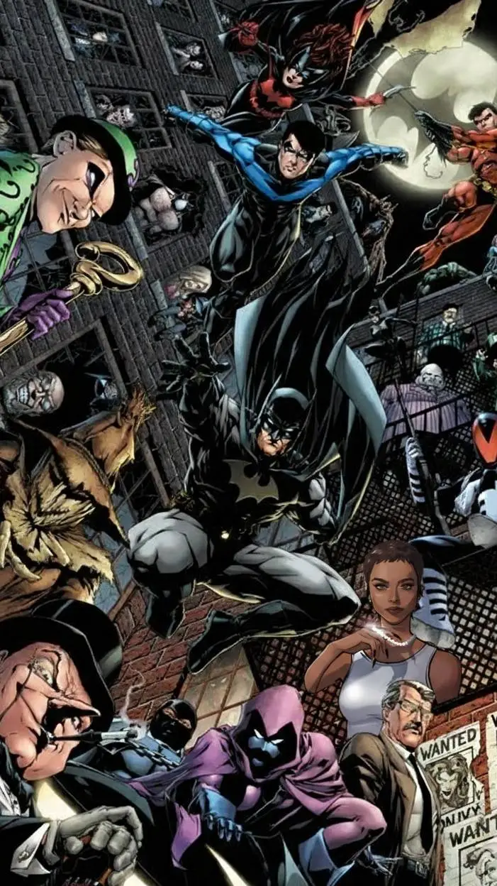 ai character: Gotham City background