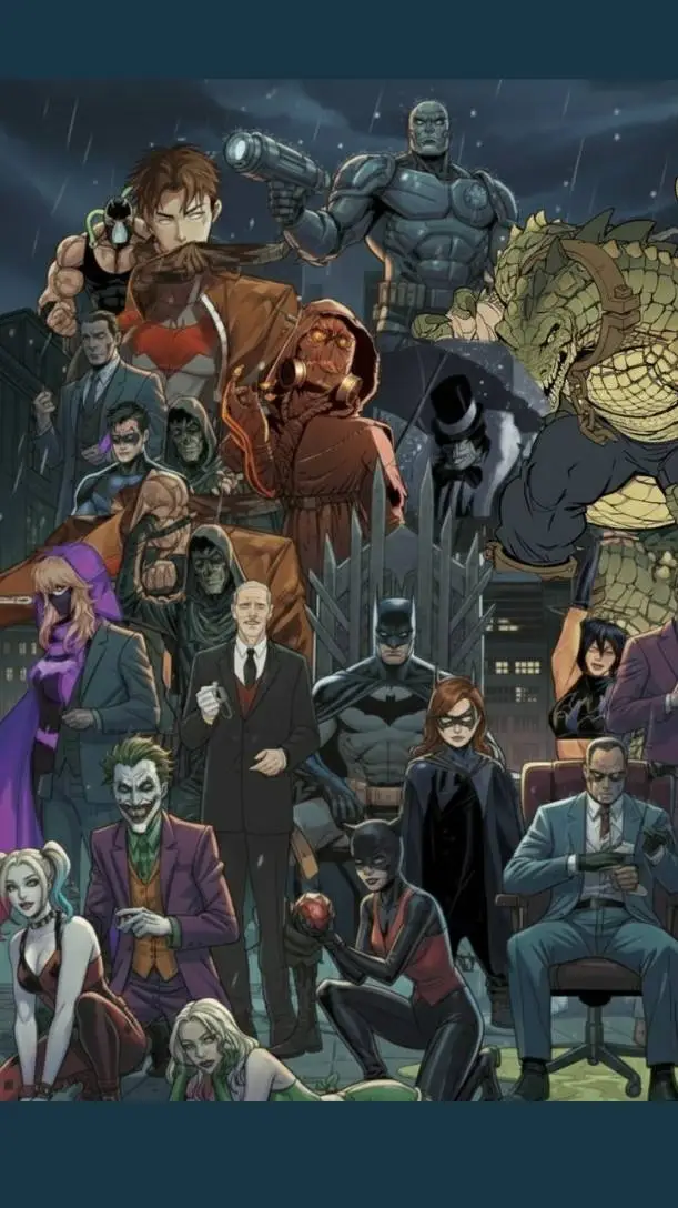 ai character: Gotham City background