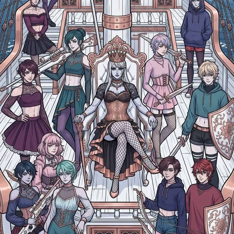 chat with ai character: Crossdress Pirates