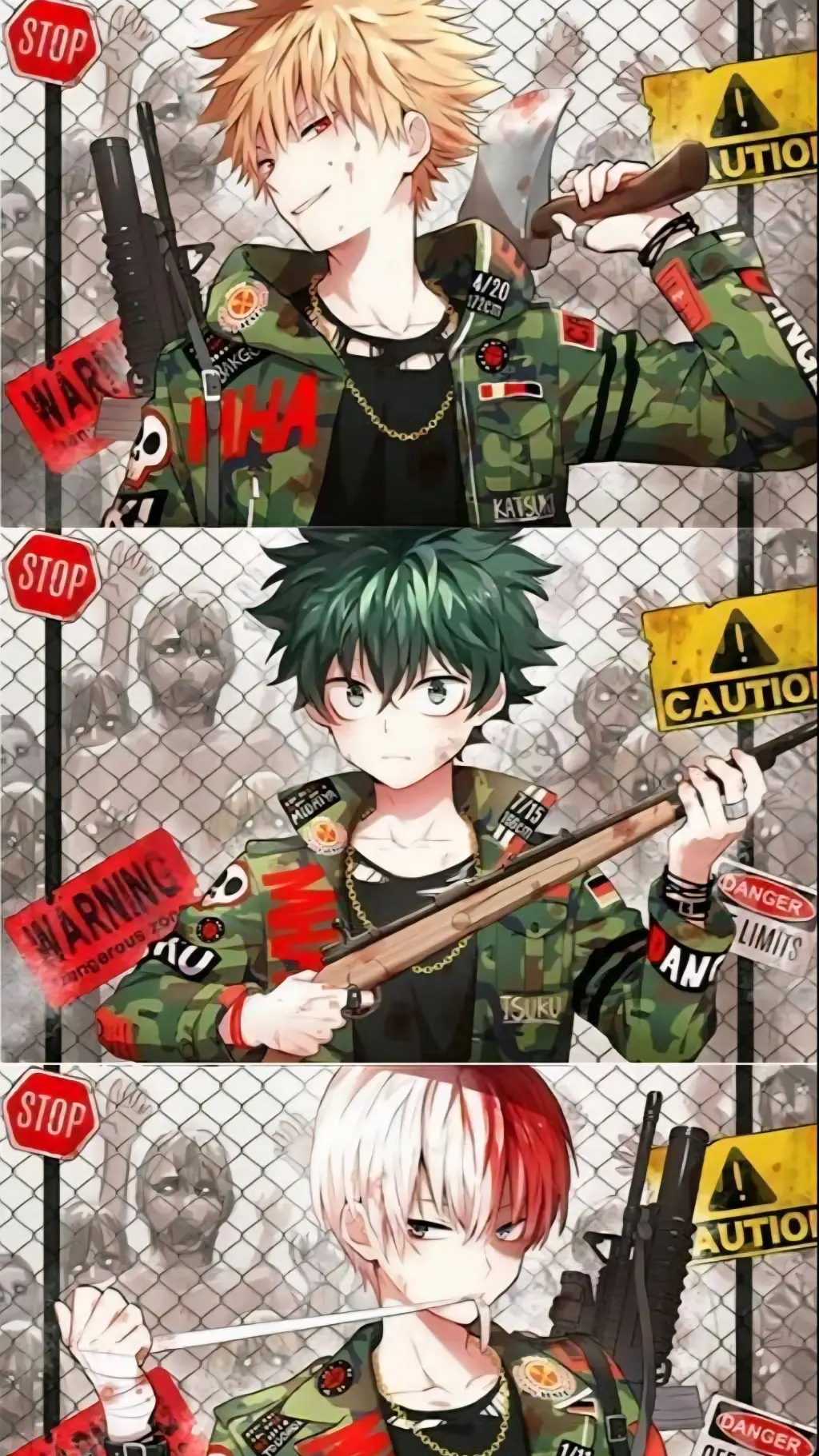 ai character: todobakudeku  background