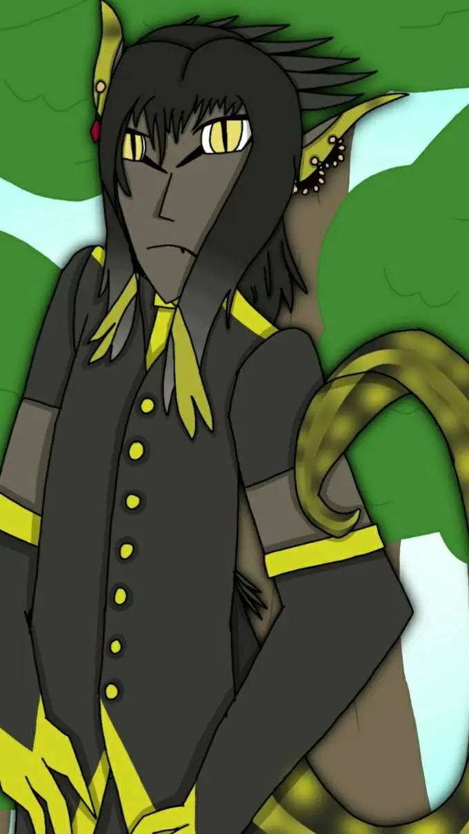 ai character: Human Indoraptor background