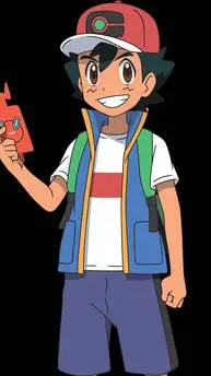 ai character: ash ketchum  background