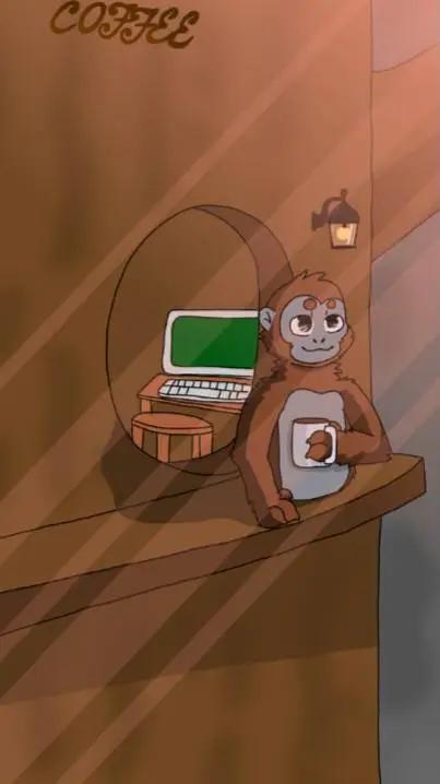 ai character: Gorilla Tag~ background