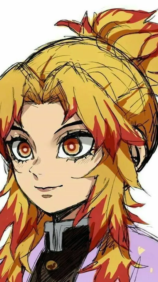 ai character: lil sis of Rengoku background