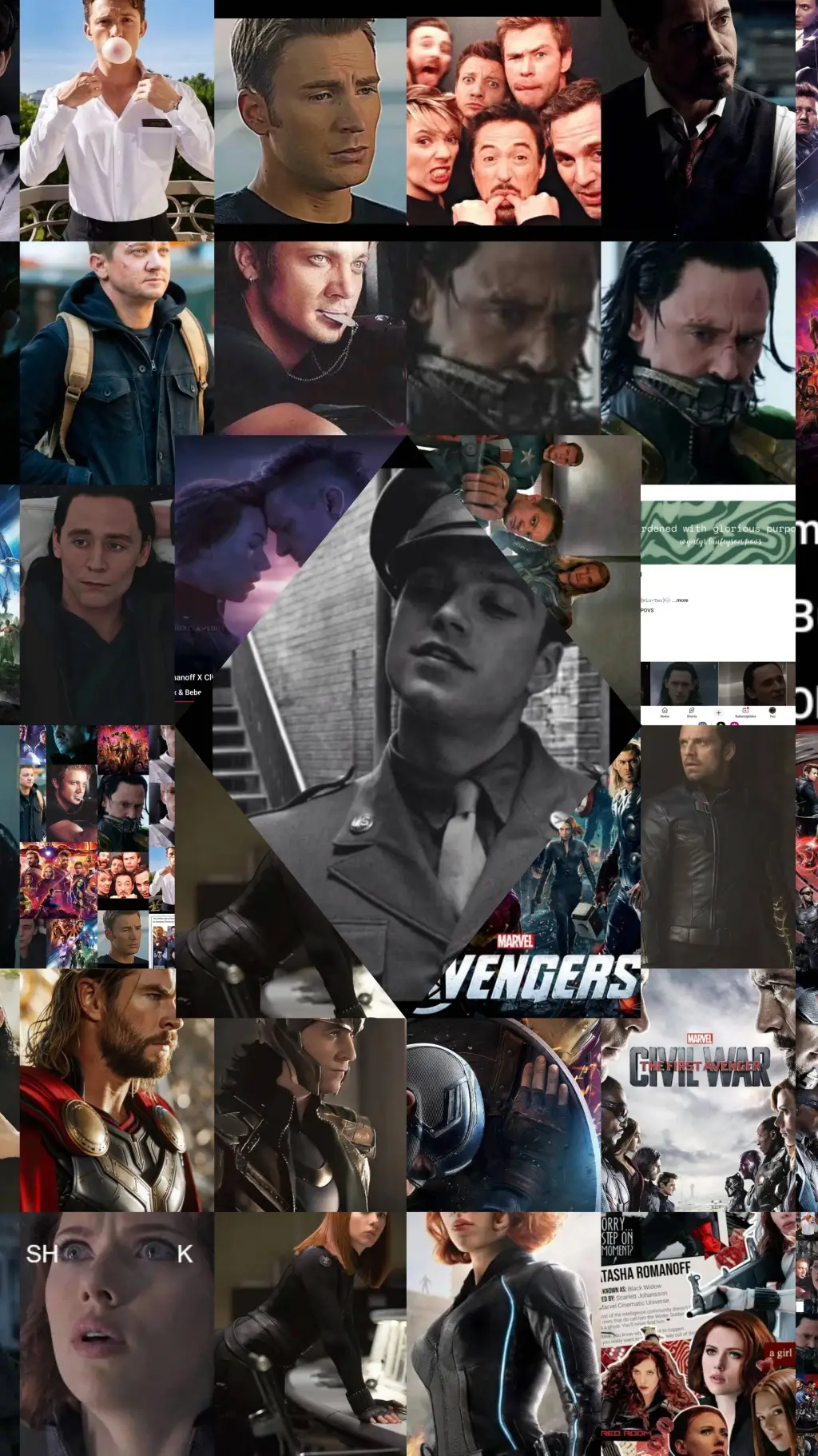 ai character: Avengers background