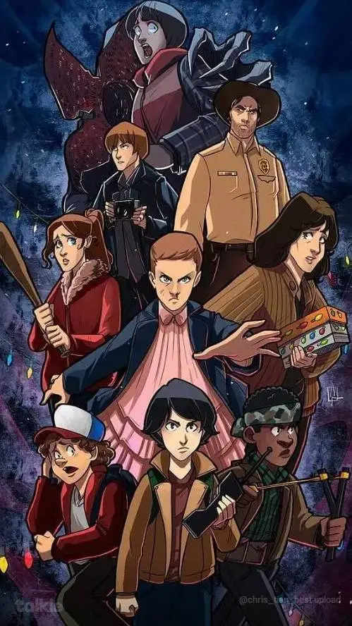 ai character: Stranger Things background