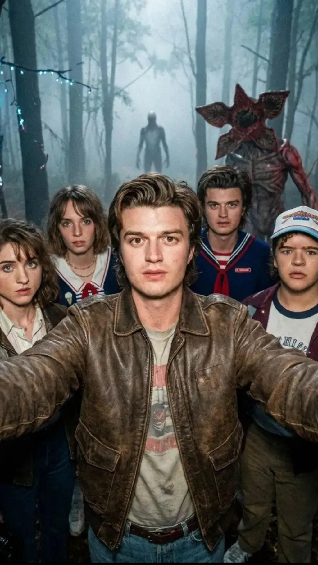 ai character: Stranger things background