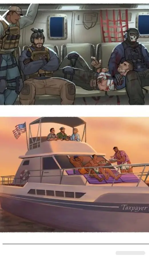 ai character: Cod (vacation) background