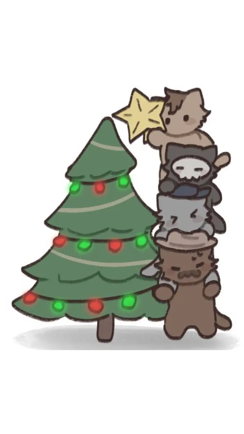 ai character: cod christmas background