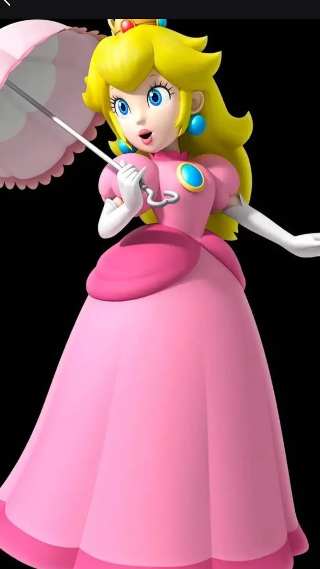 ai character: Princess Peach  background
