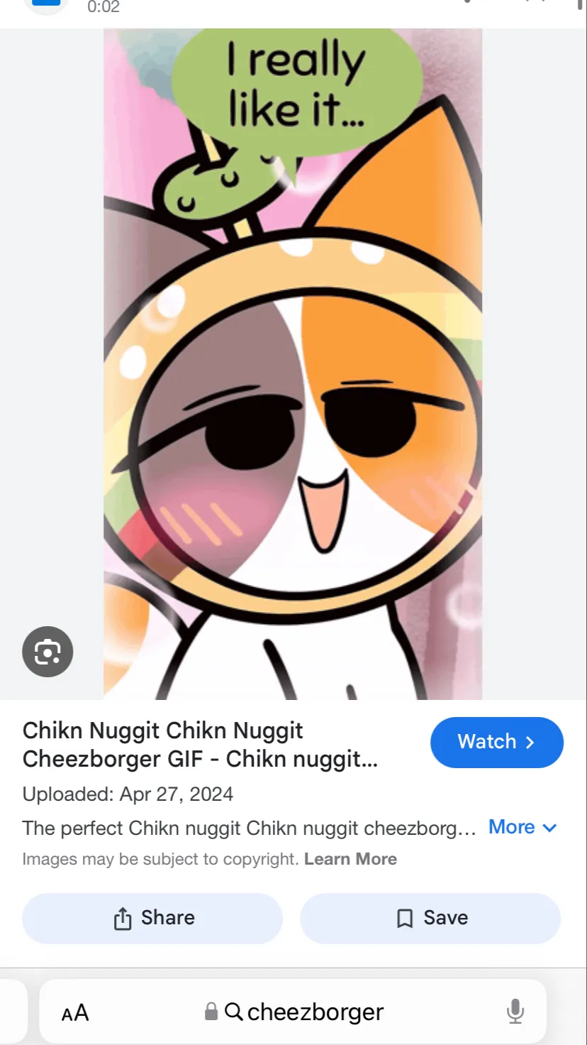 ai character: Cheezborger  background