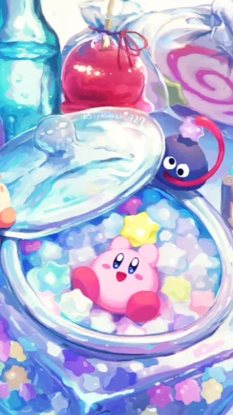 ai character: Kirby background
