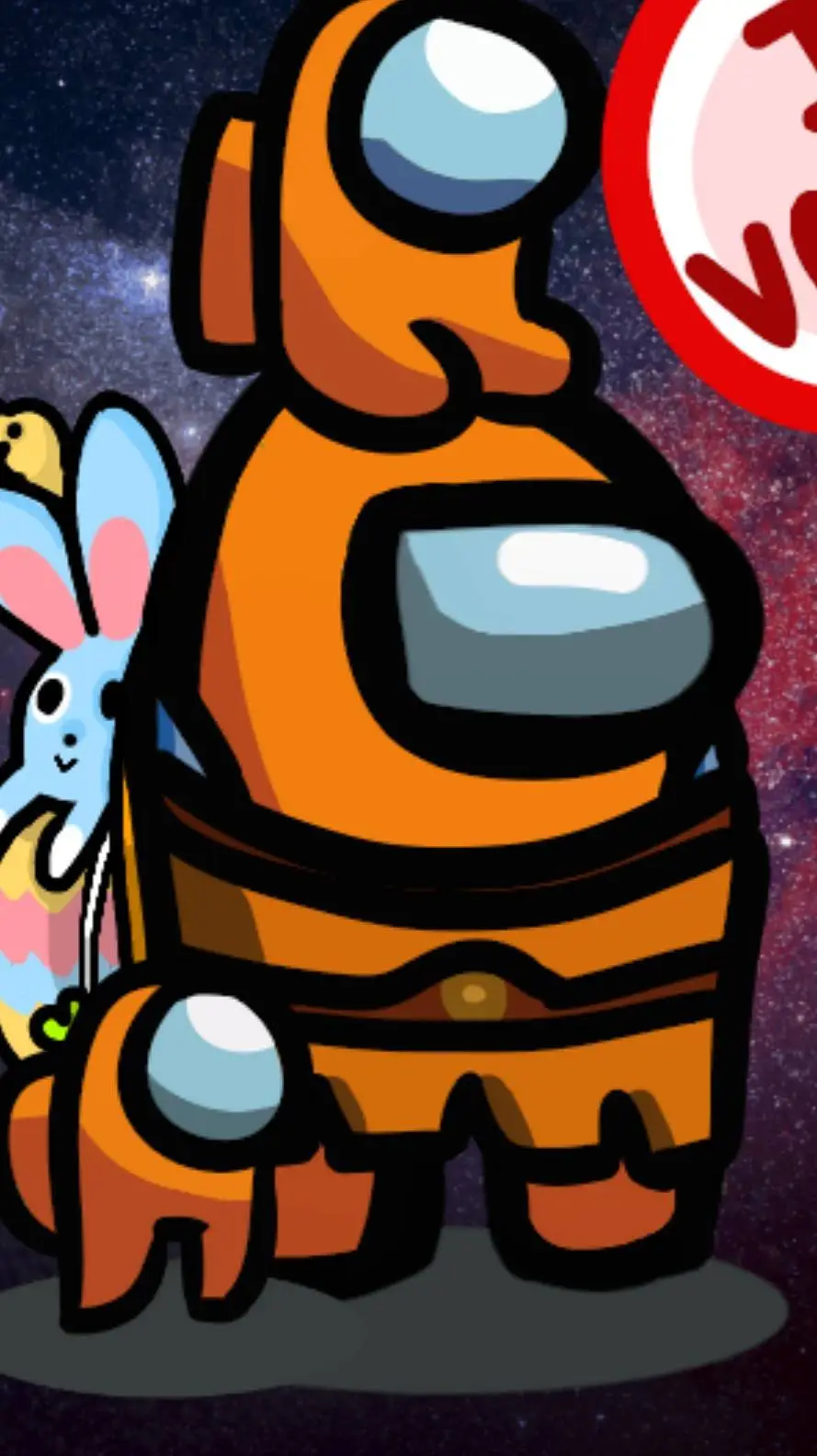 ai character: orange among us background