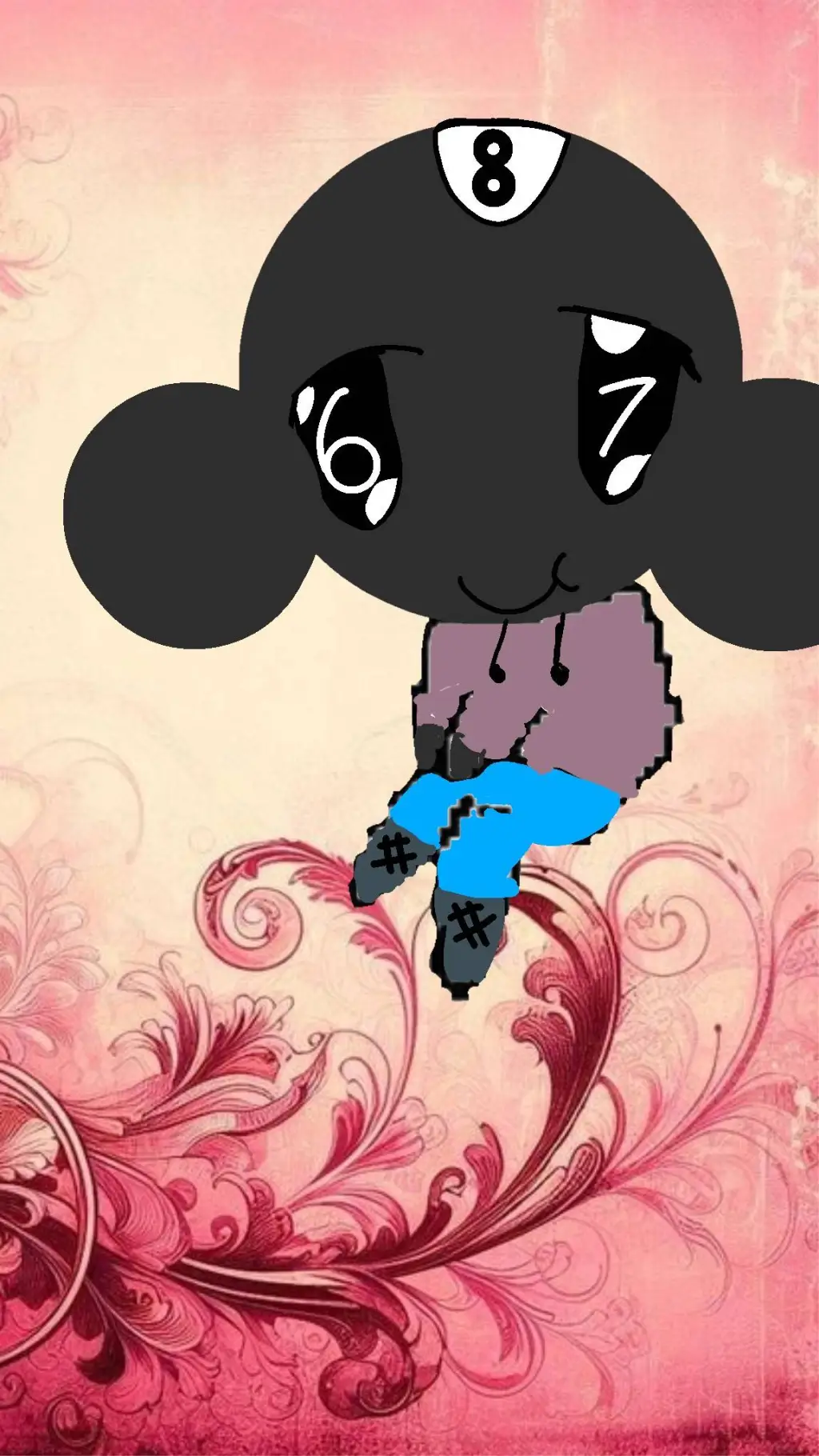 ai character: toodles is flying background