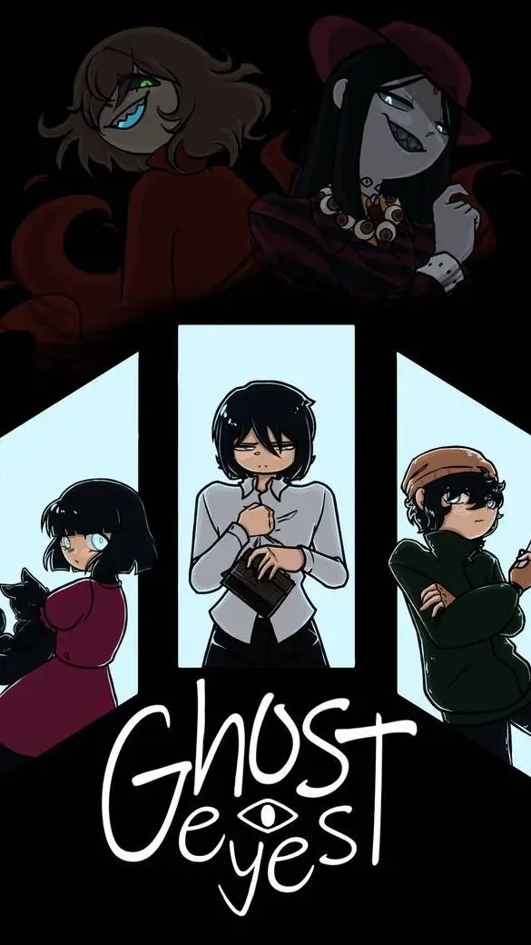 ai character: ghost eyes background