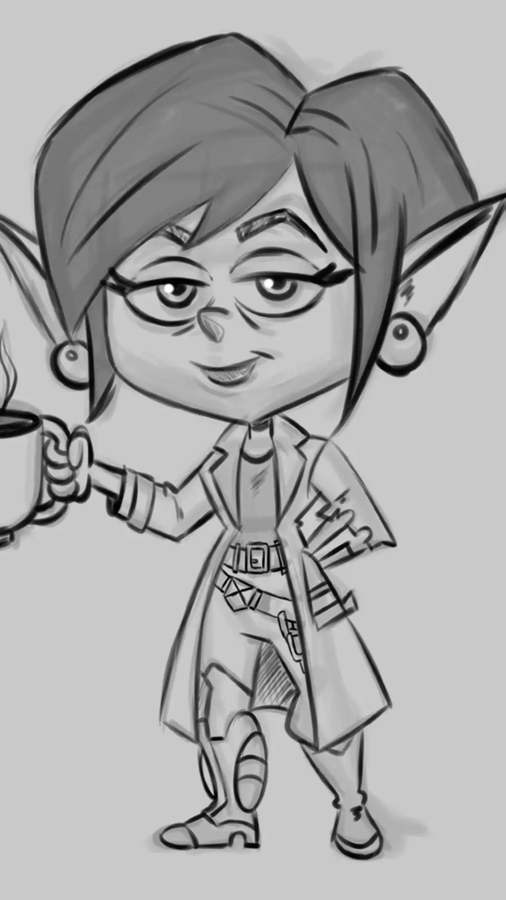 ai character: Magee Caligari  background