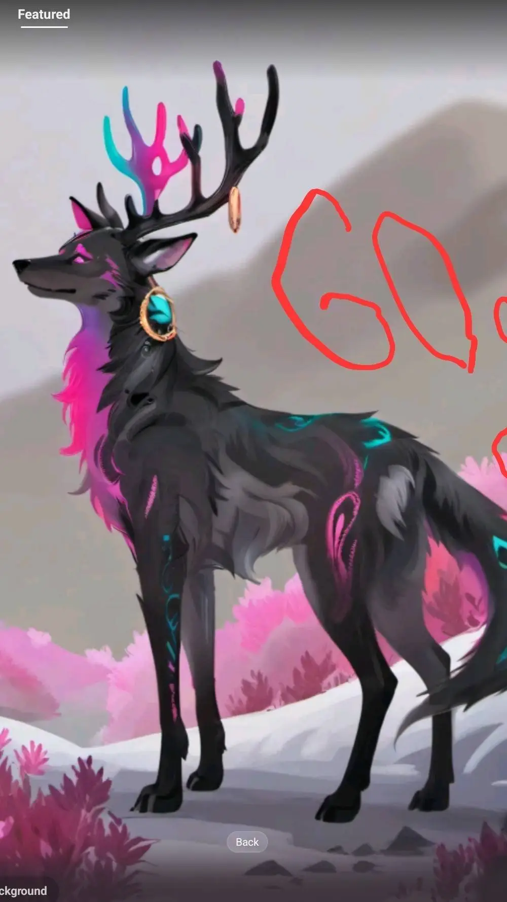 ai character: Black  background