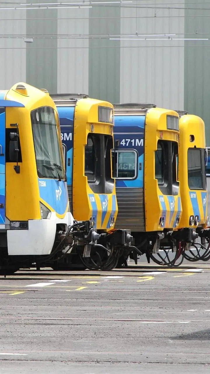 ai character: metro trains xmas background