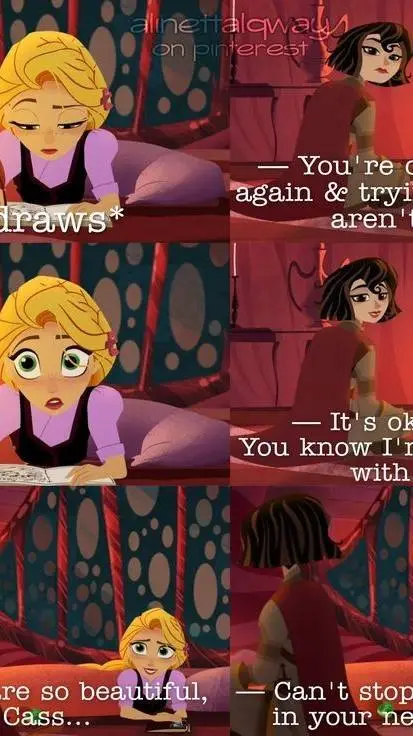 ai character: rapunzel  background