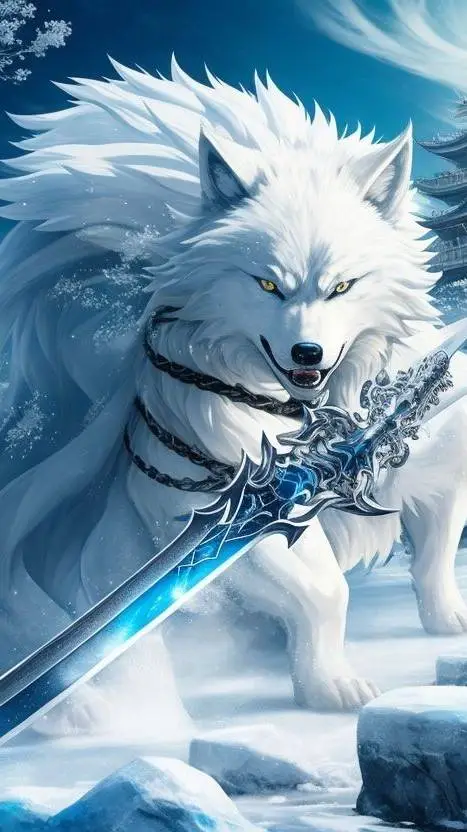 ai character: Tts lost wolf background
