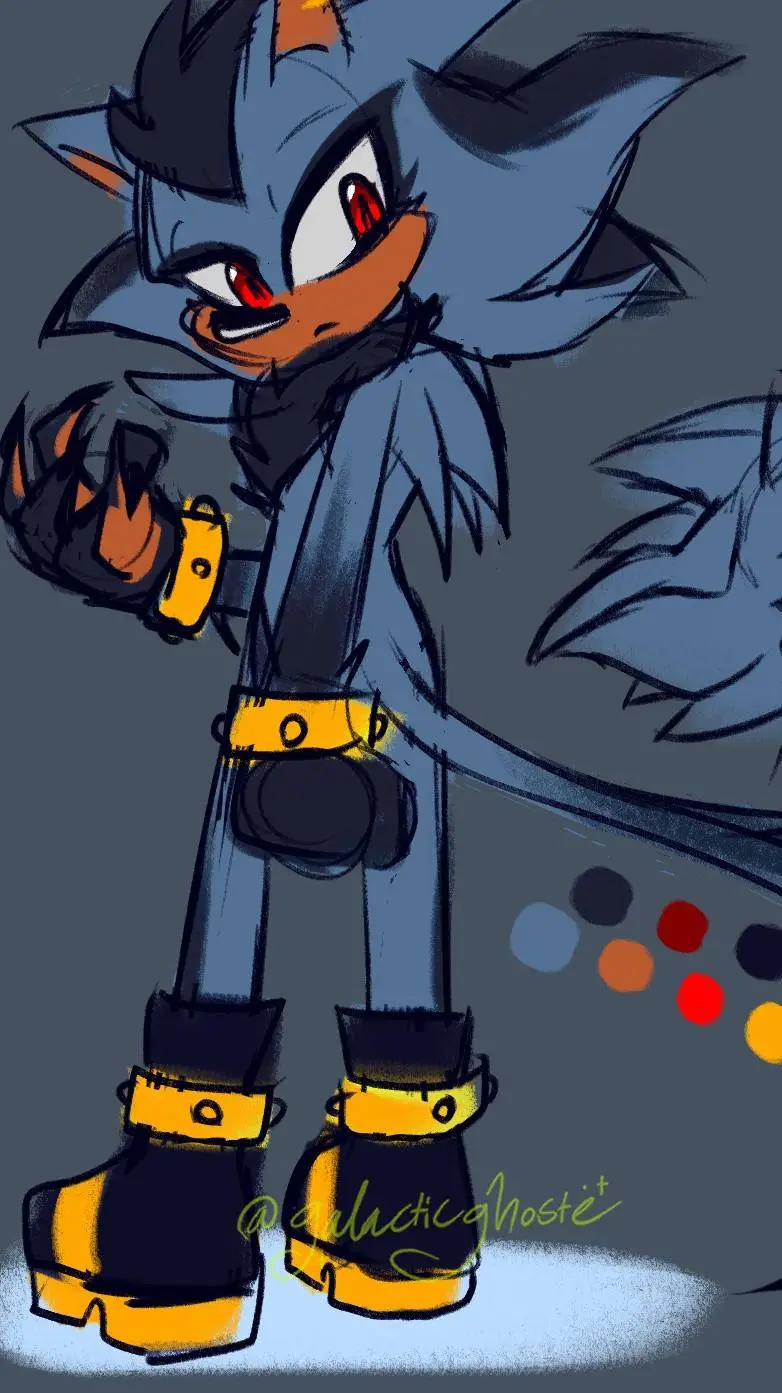 ai character: void the hedgehog  background